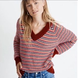 Madewell V-neck Knit Sweater Size Small